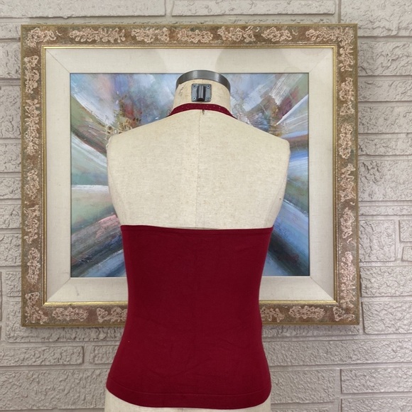 BCBGMaxAzria Sequin Halter Style Top - Picture 8 of 9